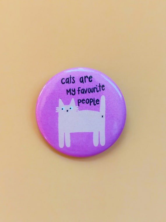 Cat Quote pin badge