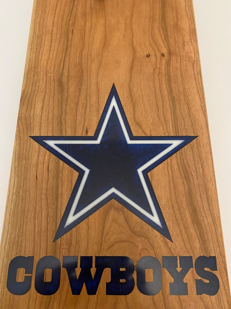 Dallas Cowboys Charcuterie Board/serving Platter Etsy