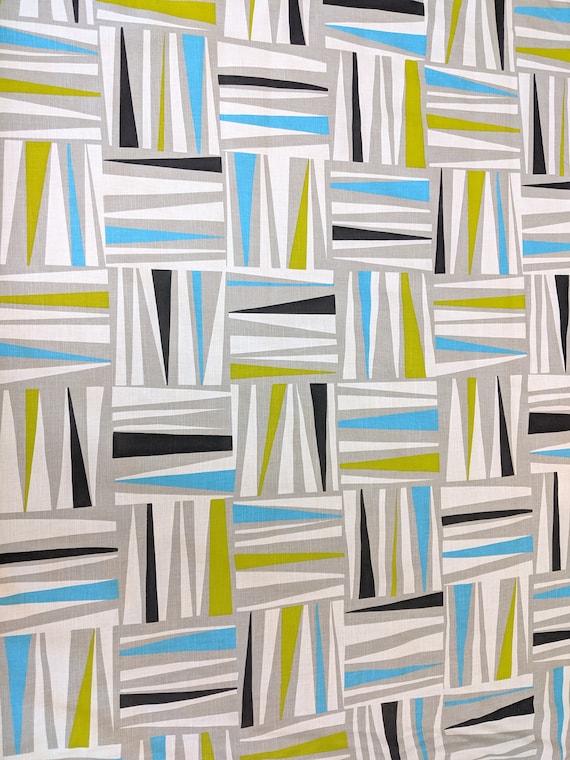 Scion Plexus Curtain Fabric Colourway Kiwi Marine Dove Etsy