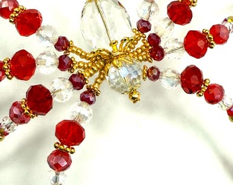 Christmas Beaded Spider Ornament