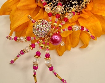 Christmas Spider Ornament - Handmade Beaded Holiday Décor Inspired by the Christmas Legend