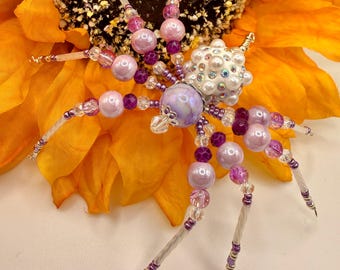 Christmas Spider Ornament - Handmade Beaded Holiday Décor Inspired by the Christmas Legend