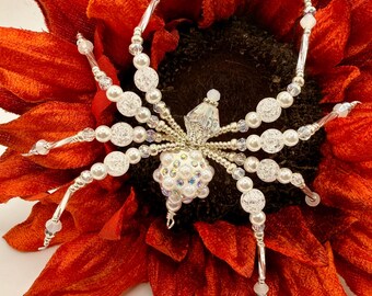Christmas Spider Ornament - Handmade Beaded Holiday Décor Inspired by the Christmas Legend