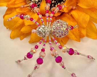 Christmas Spider Ornament - Handmade Beaded Holiday Décor Inspired by the Christmas Legend