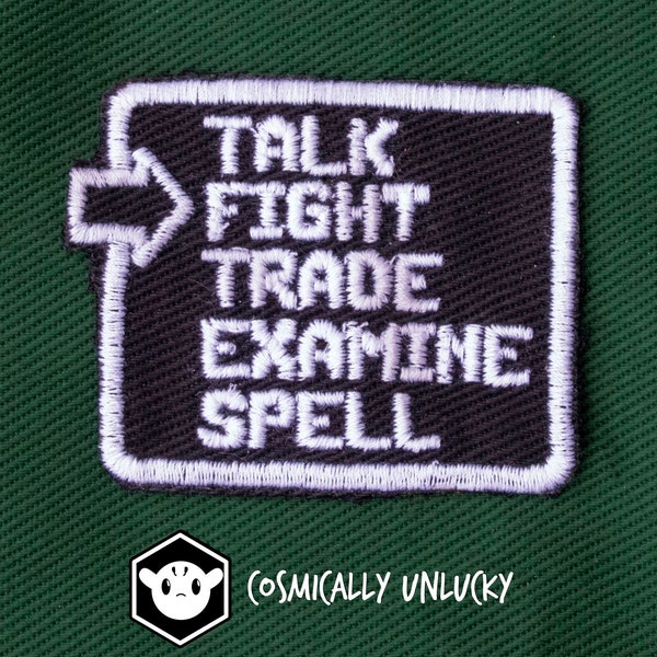Embroidered Retro RPG Themed Video Game Patch