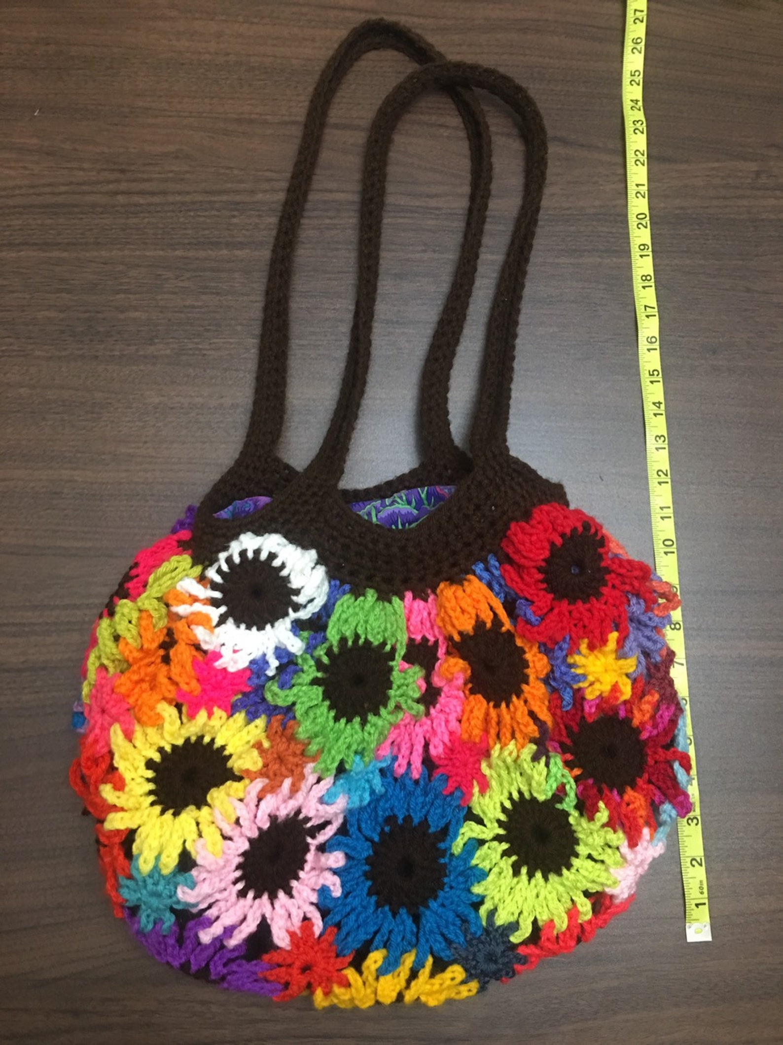 Crochet Flower Purse Med Etsy