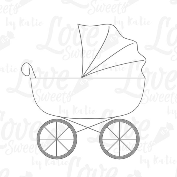 Baby Carriage Cookie Cutter