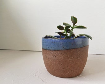 Ceramic Planter with Drainage Hole | Succulent Planter Pot | Indoor Outdoor Planter | Handmade Planter | Rustic Planter