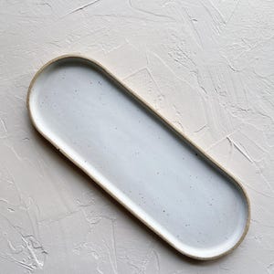 Long Oval Ceramic Catchall Tray | 12