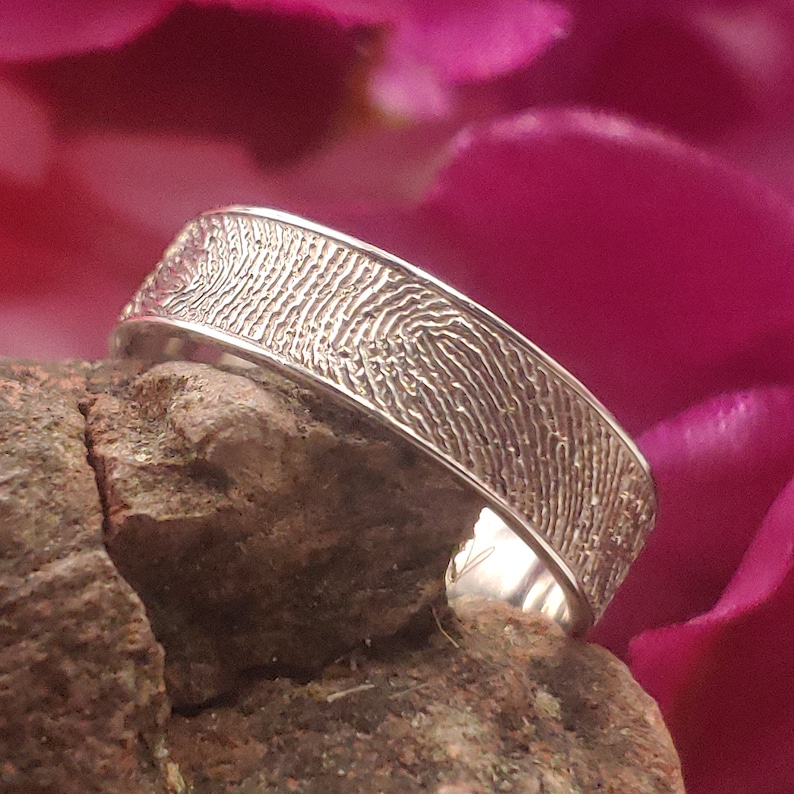 Wrap Around Fingerprint Ring Memorial Gifts / Keepsake / Etsy