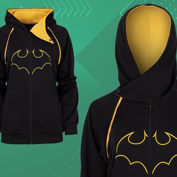 Sweat à capuche zippé inspiré de Cassandra Cain (Batgirl)