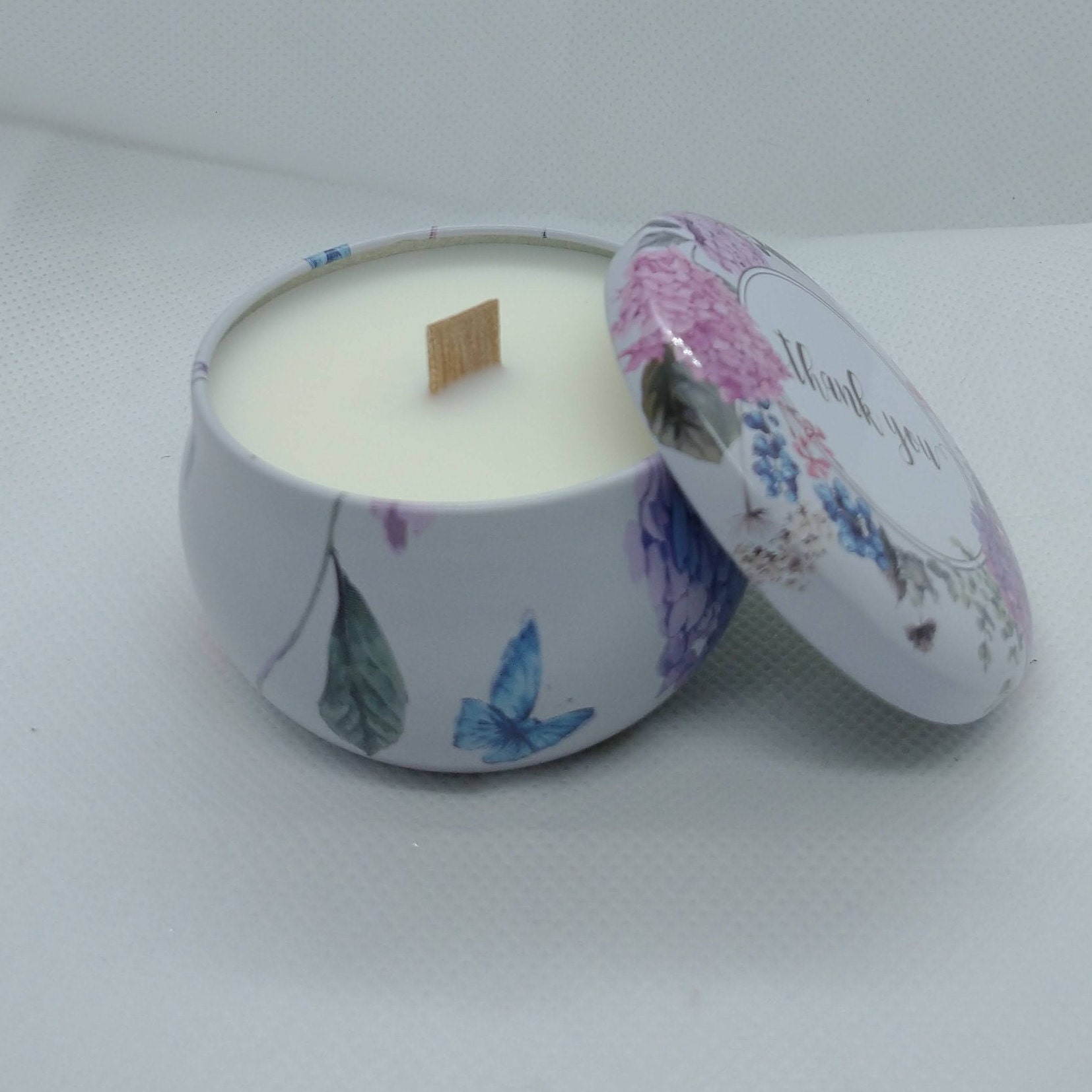 Bougie Sans Parfum - Mèche en Bois 100 % Naturelle