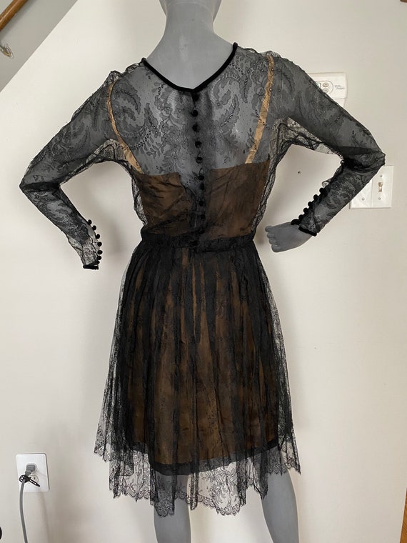 Vintage 1950’s Couture Dress | Couture Dress | La… - image 3
