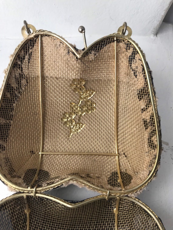 Vintage 1940s 1950s wire cage purse - image 6