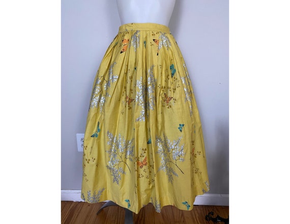 Vintage 1950’s Butterfly novelty print skirt
