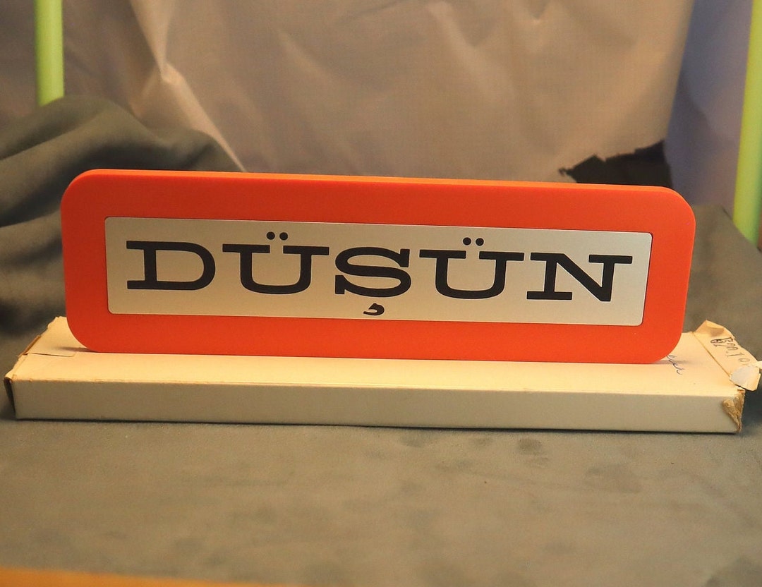 Red Think Sign Vintage IBM Think Sign Turkish Dusun Red-orange Original Box - Etsy
