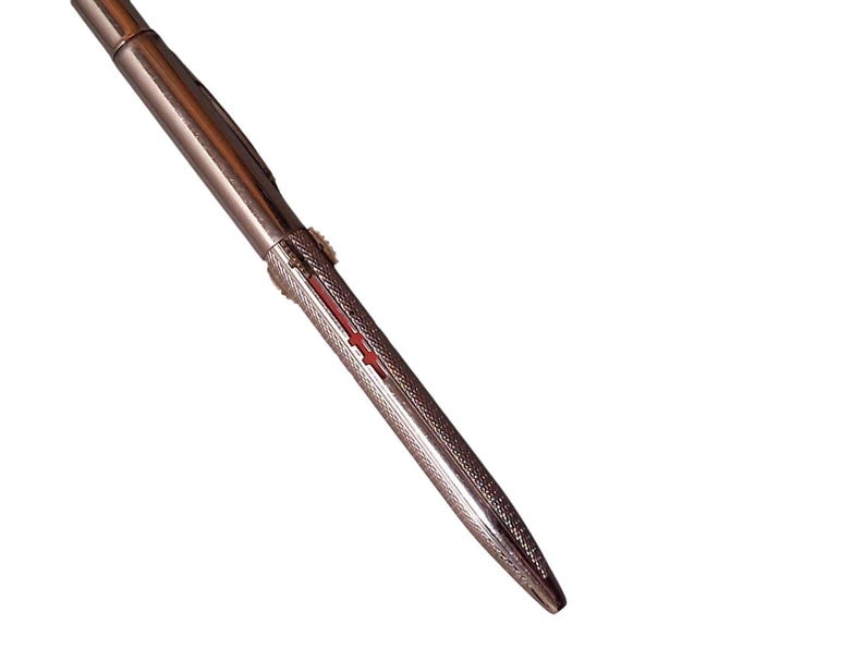 Vintage Norma 4-Color Multi Pen Ballpoint Chrome Made in USA Rotating image 1