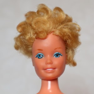 Vintage Barbie Curly Hair Doll Mattel