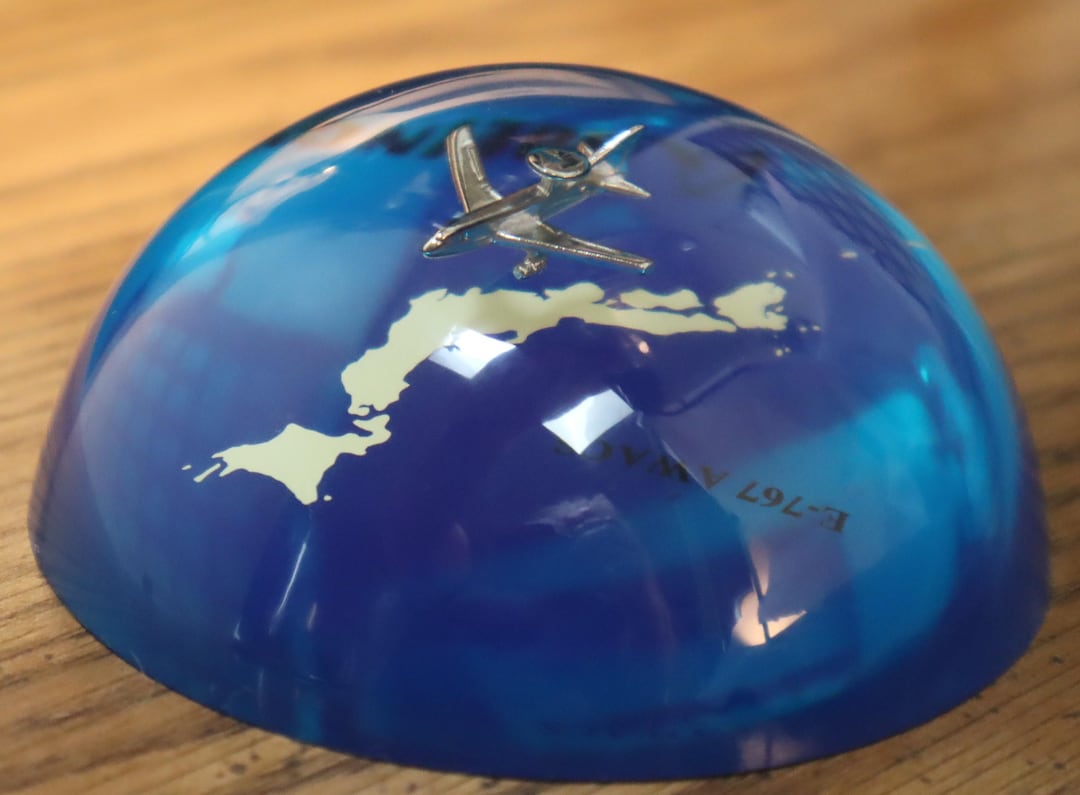 Vintage Boeing Airplane Paperweight Lucite E-767 AWACS - Etsy