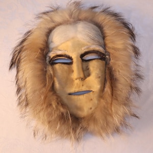 Alaska Native Mask Fur & Hide