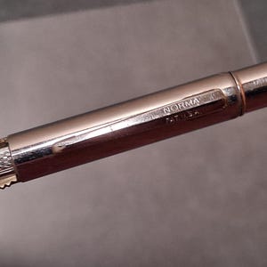 Vintage Norma 4-Color Multi Pen Ballpoint Chrome Made in USA Rotating image 8