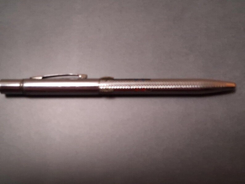 Vintage Norma 4-Color Multi Pen Ballpoint Chrome Made in USA Rotating image 2