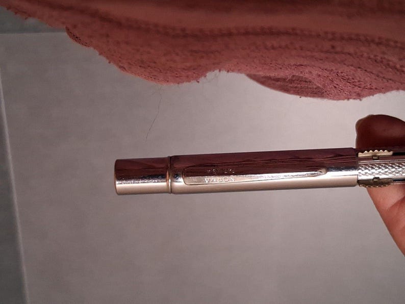 Vintage Norma 4-Color Multi Pen Ballpoint Chrome Made in USA Rotating image 9