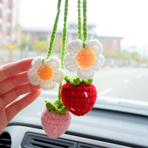 Daisy Car Hanging Ornaments For Women Girls Cute Sunflower