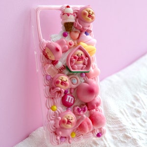 Custodia per telefono Decoden, custodia per telefono Kobito Dukan, custodia per telefono 3D, custodia per telefono Anime per iPhone 14/15/16 Pro Max, Galaxy, custodia per telefono con panna montata