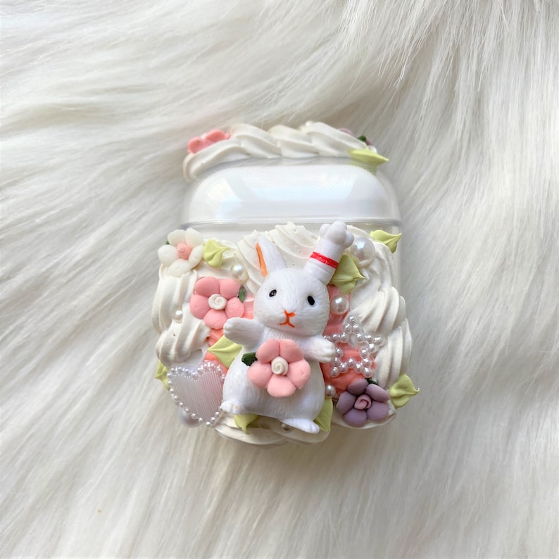 Decoden AirPods Case, Bunny AirPods Case, AirPods 1/2/3/4/Pro/Pro 2 Case, Custom AirPod Case, Anime AirPods Case, Cute Airpods Case image 1