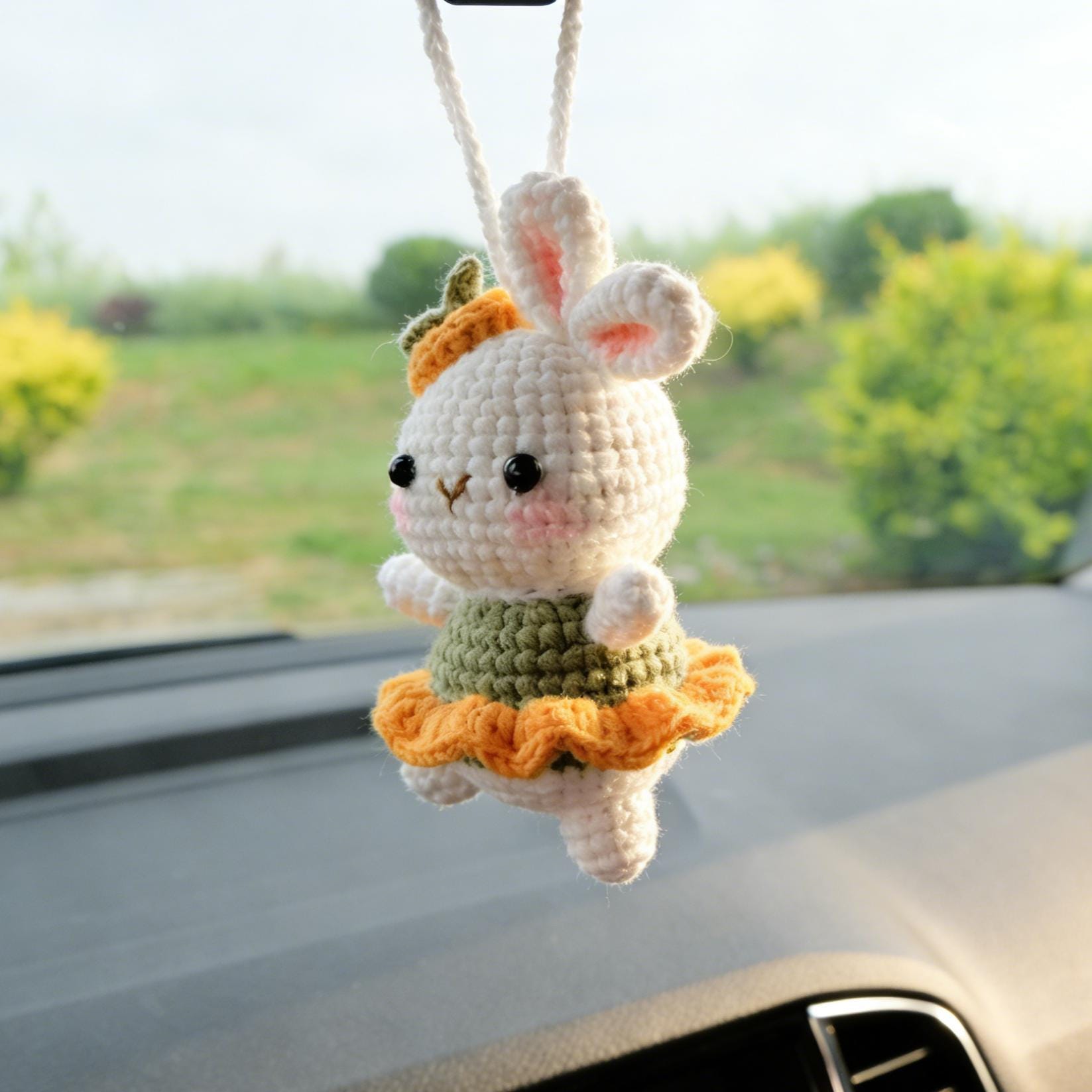 2 Accessori Auto Profumati A Forma Di Coniglietto – Clip Per Bocchette Aria, Strass, Ricaricabili, Oro E Argento - 4