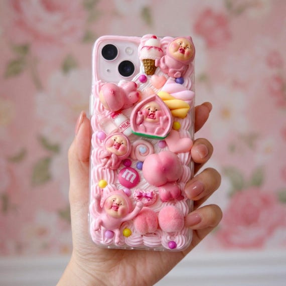 Decoden Phone Case, Kobito Dukan Phone Case, 3D Anime Phone Case