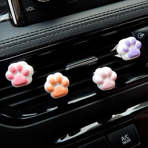 8Pcs/4pcs Cat Paw Car Vent Clip, Kawaii Mini Cat Paw Air Freshener, Cute Interior Car Accessories for Women/Teens, Car Air Vent Clip