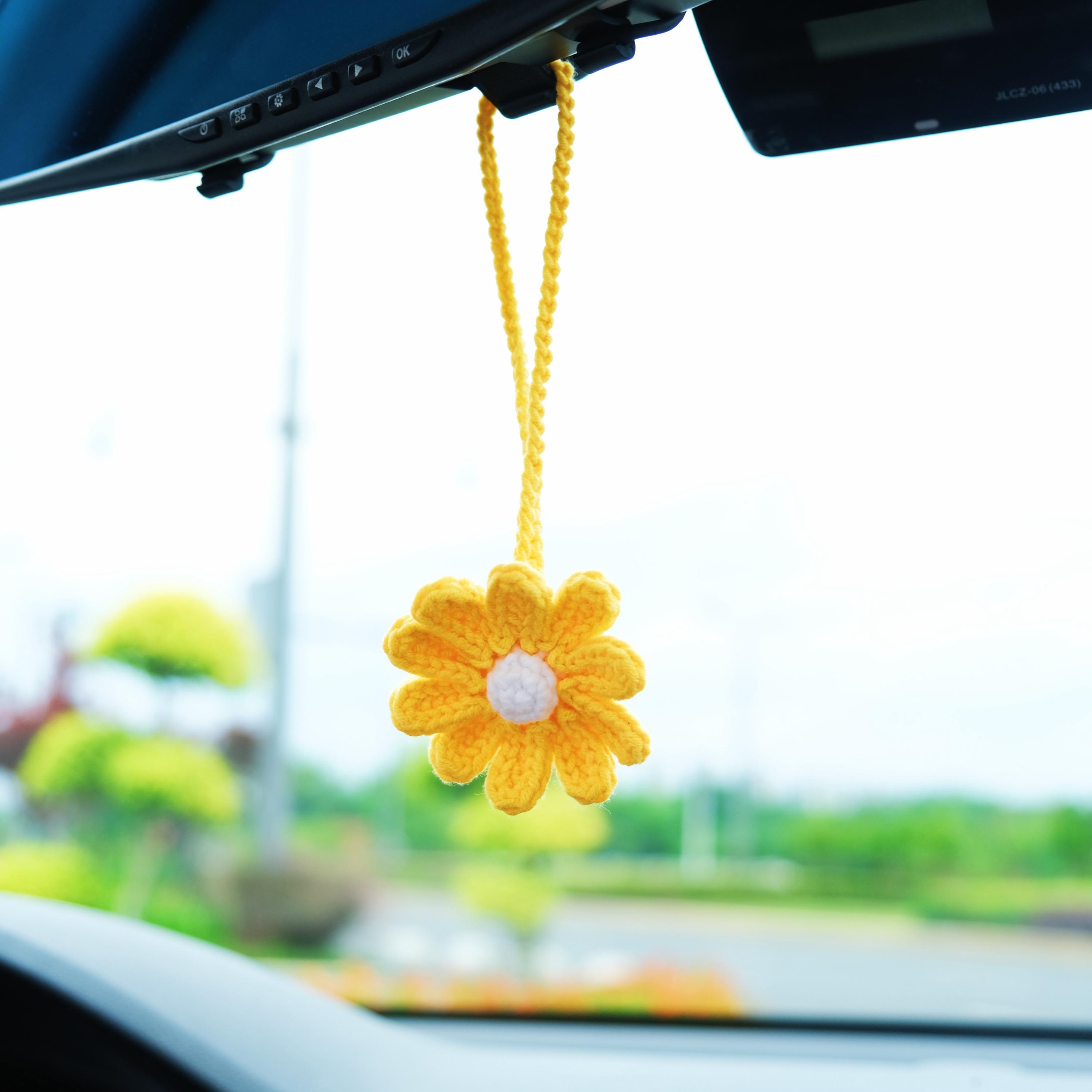 Ciondolo per aromaterapia per auto,ciondolo per aromaterapia a forma fiore ciliegio,decorazione per ciondolo specchietto retrovisore in pietra per aromaterapia per auto,Ciondolo per auto creativo