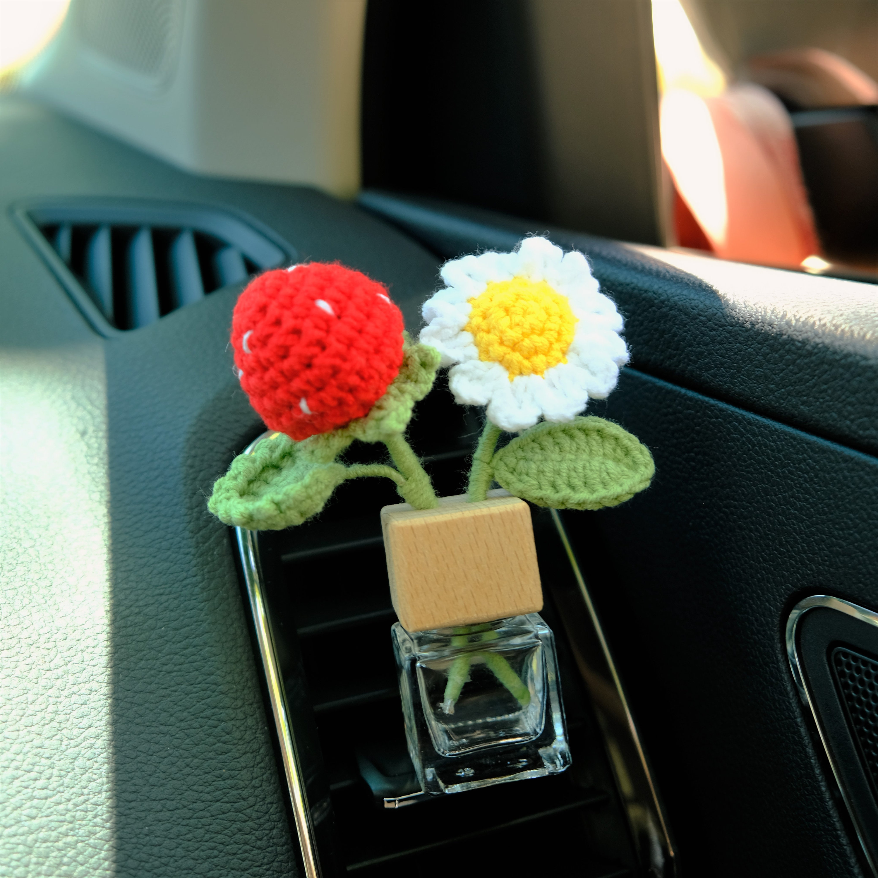 2pezzi Clip Profumo Auto Forma Di Fragola Per Uscita Aria