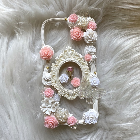 Custom Decoden Phone Case, Rose Butterfly Phone Case, Baroque Aesthetic Phone  Case, Floral Phone Case for iPhone 14/15/16/17 Pro Max, Galaxy - Etsy