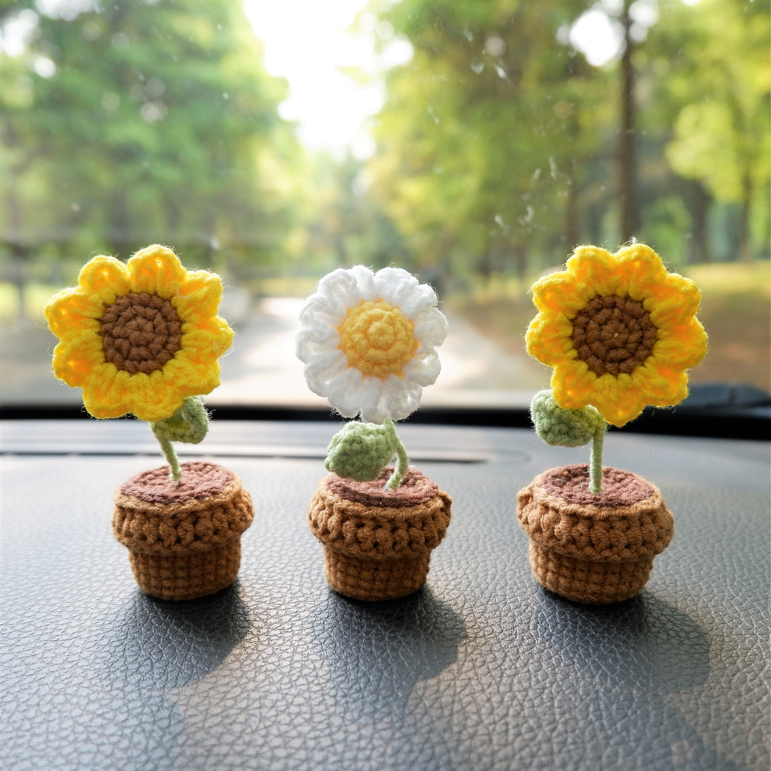3 Stück / 2 Stück Mini Sonnenblumen / Gänseblümchen Blumen