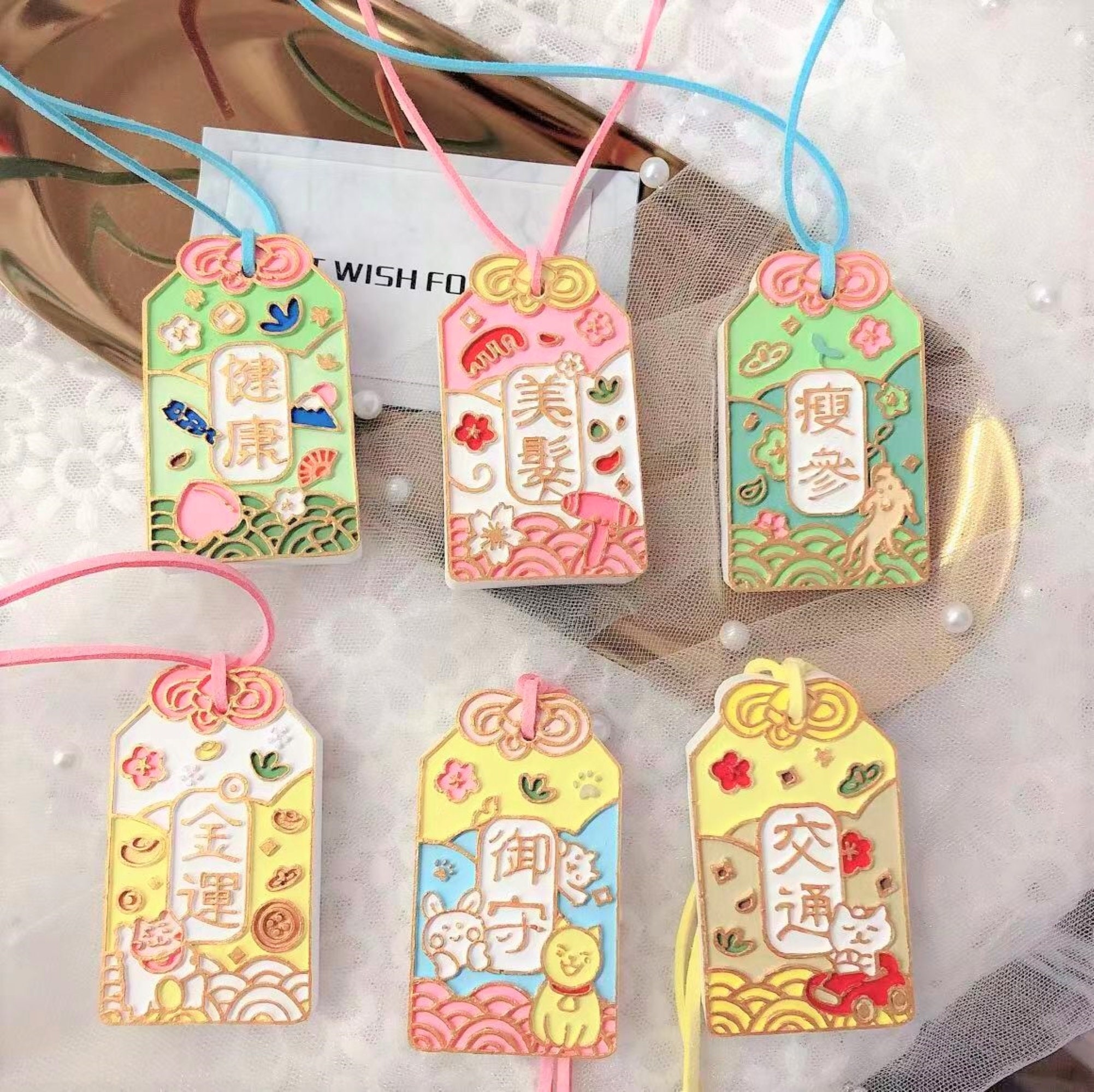 Car Mirror Hanging Accessories Japanese Amulet Omamori Car Etsy