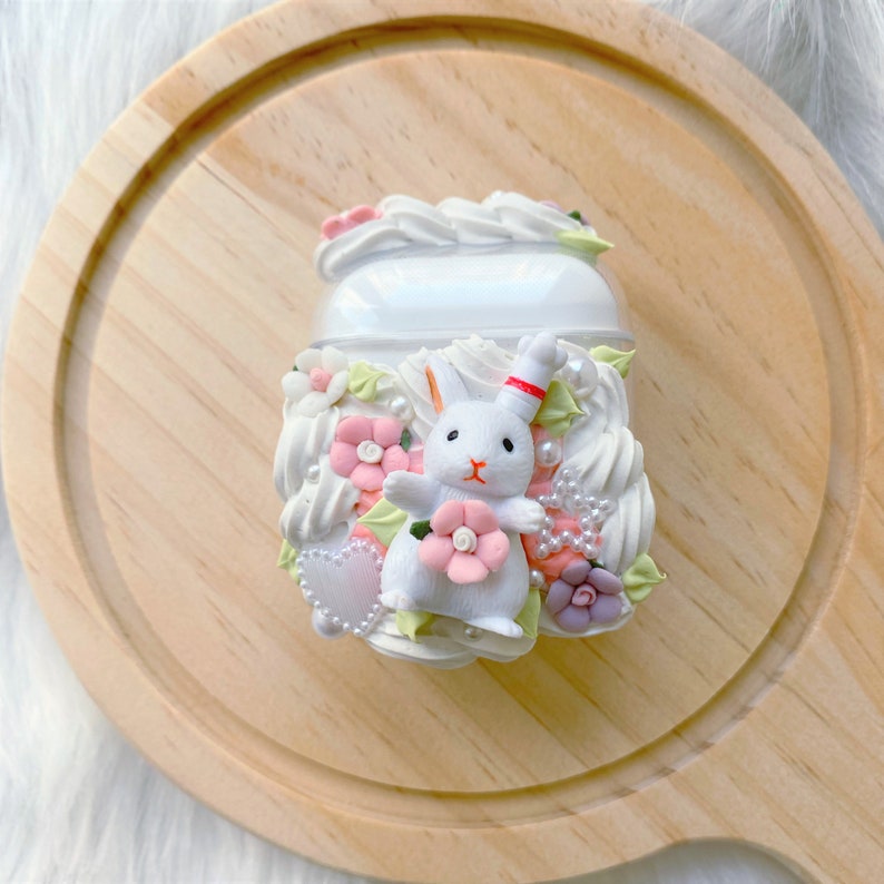 Decoden AirPods Case, Bunny AirPods Case, AirPods 1/2/3/4/Pro/Pro 2 Case, Custom AirPod Case, Anime AirPods Case, Cute Airpods Case image 2