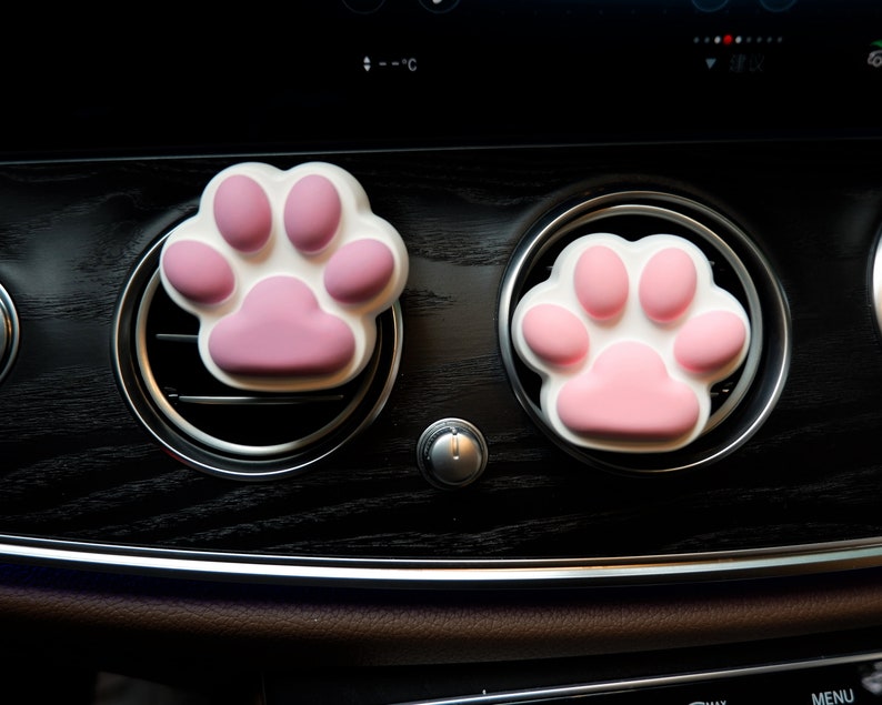 3pcs Car Vent Clips Air Freshener Cute Cat Paw Car Accessory Etsy