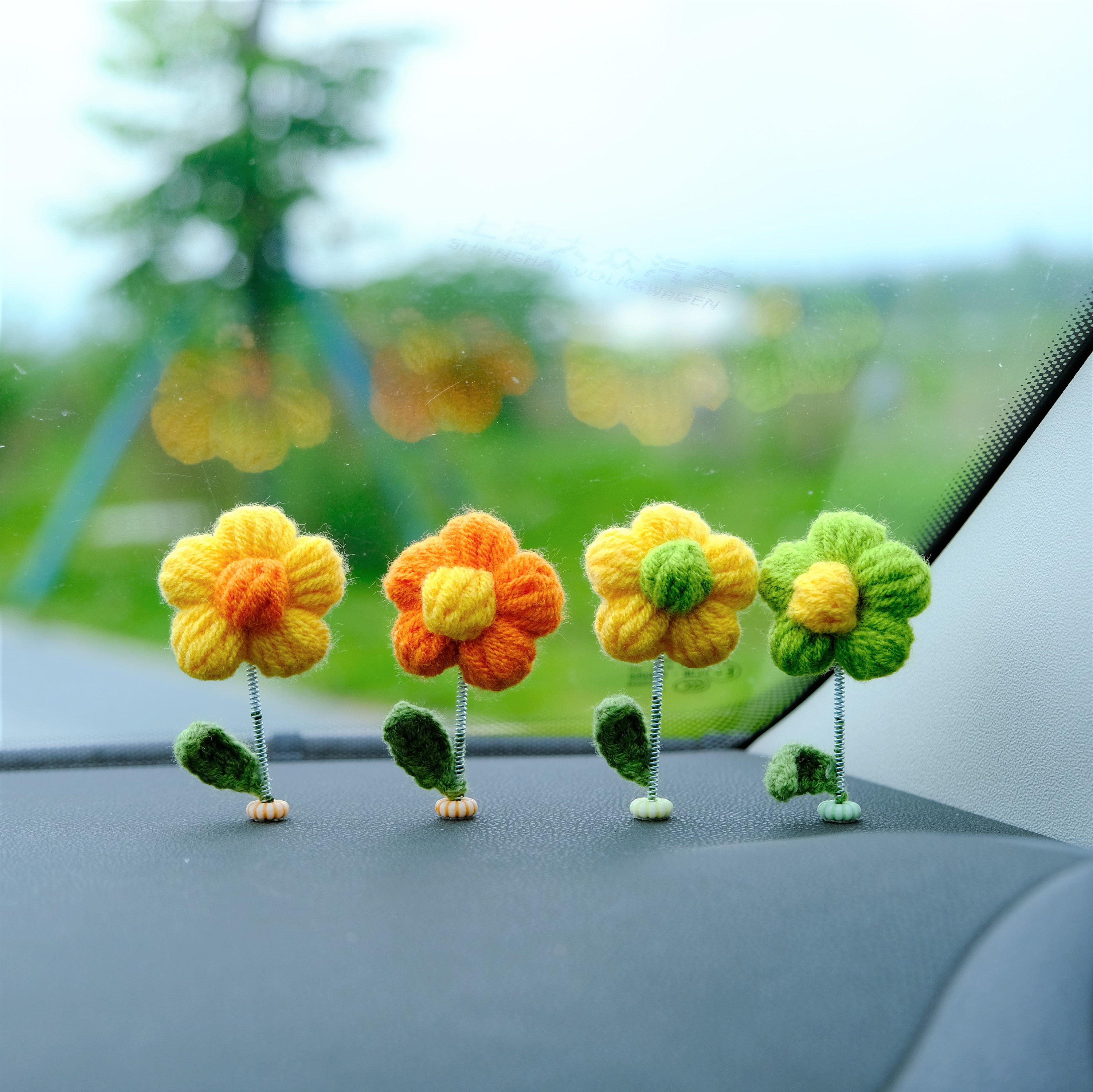Tableau Voiture Décorations Tableau De Bord Voiture - Grenouille, Canard, Tournesol Hocheur De