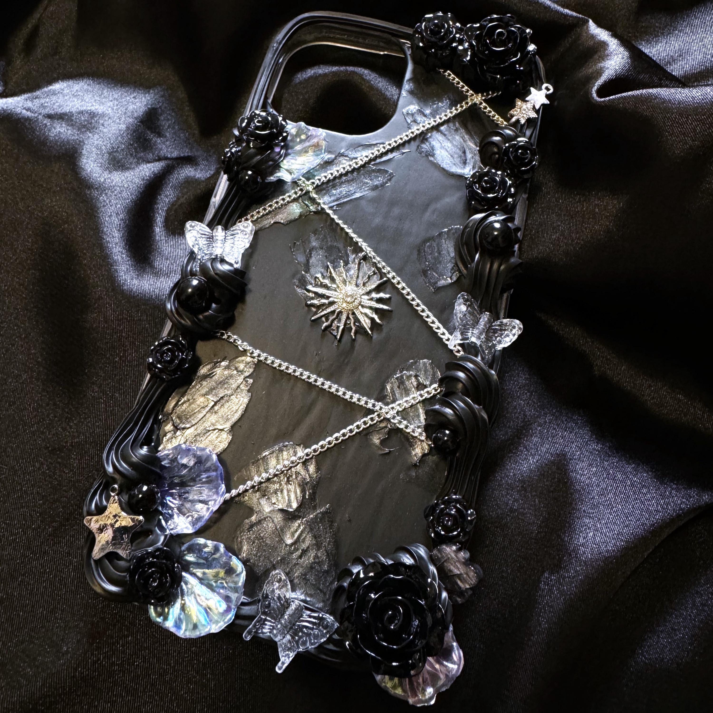 スマホアクセサリー DECO depuis1985 3D FLOWER MALTI CHAIN