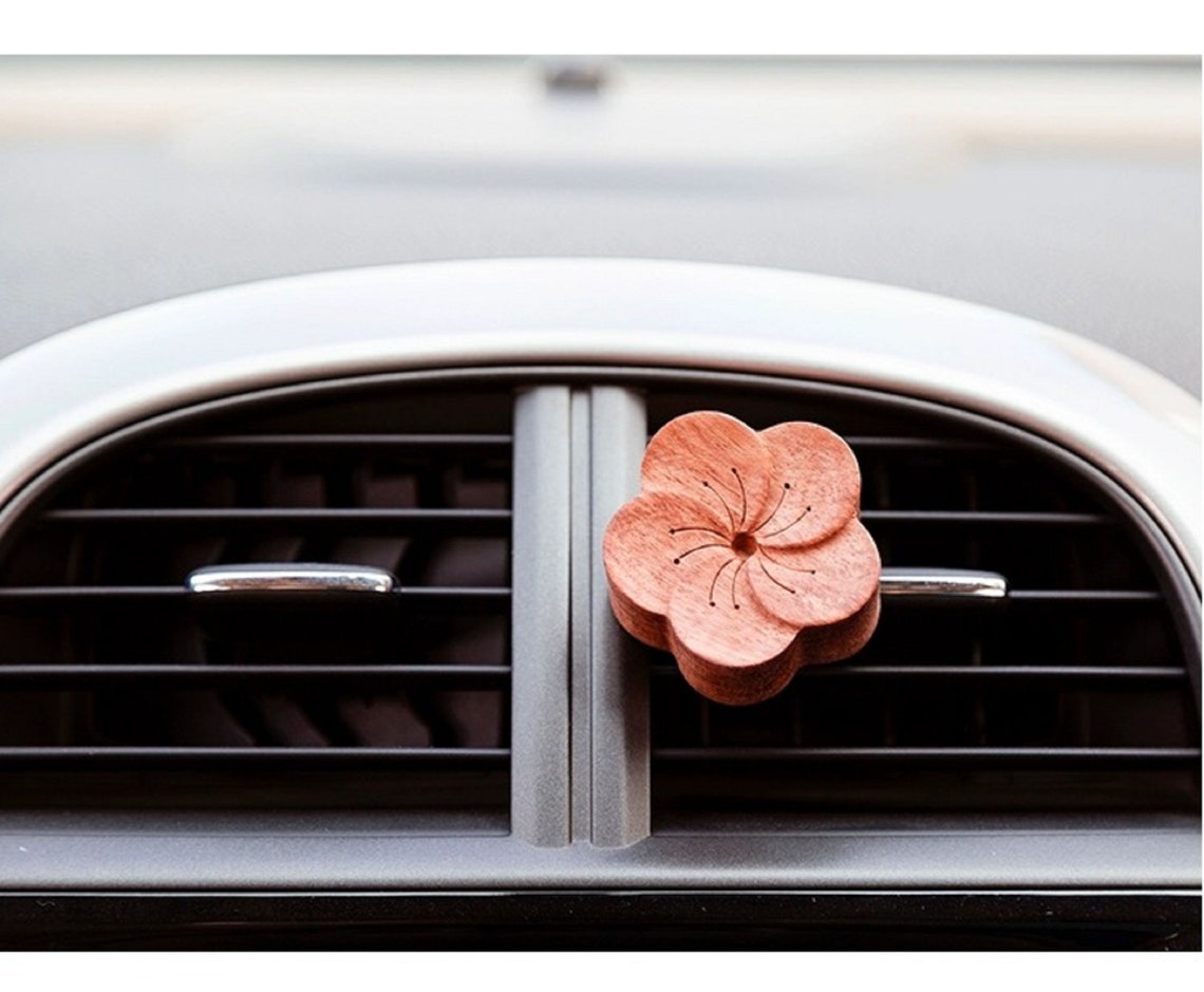 3 Stücke Auto Vent Clips Lufterfrischer Holz Blume Auto Etsy
