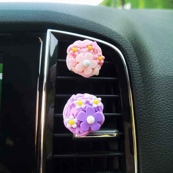 Daisy Car Vent Clip Air Freshener, Cute Flower Vent Clips, Rainbow