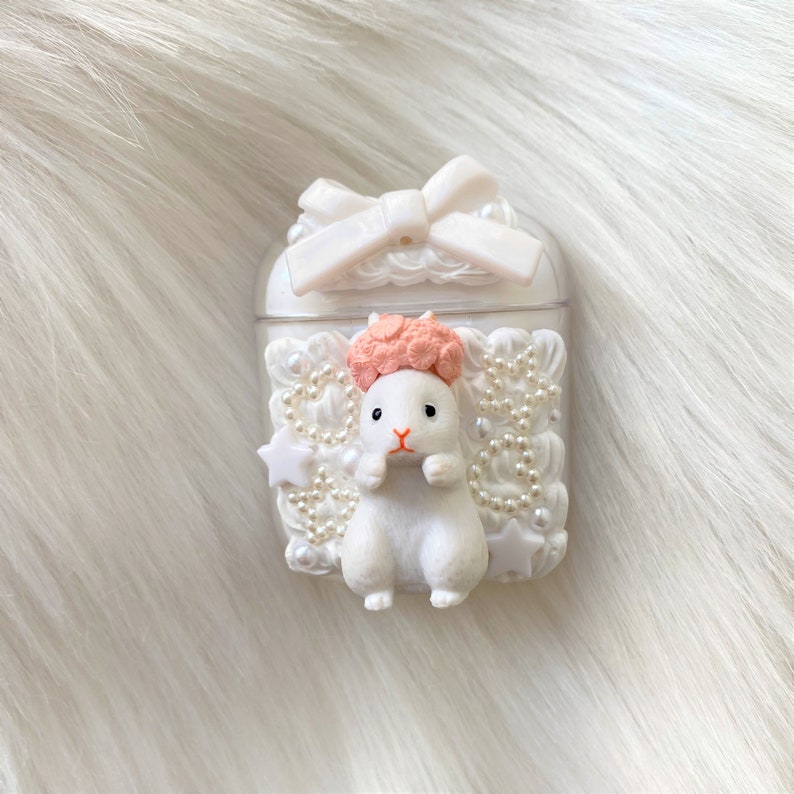 Decoden AirPods Case, Bunny AirPods Case, AirPods 1/2/3/4/Pro/Pro 2 Case, Custom AirPod Case, Anime AirPods Case, Cute Airpods Case image 6
