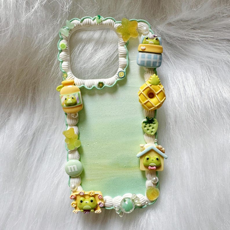 Decoden Phone Case, Kawaii 3D Frog/Candy/Food Phone Case, Anime Phone Case for iPhone 12/13/14/15/16/17 Pro Max, Google, Galaxy image 6