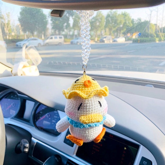 Car shop mirror keychain