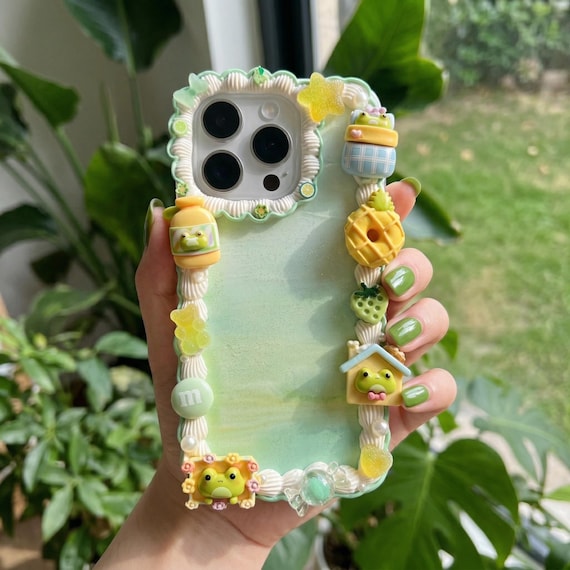Decoden Phone Case, Kawaii 3D Frog/Candy/Food Phone Case, Anime Phone Case for iPhone 12/13/14/15/16/17 Pro Max, Google, Galaxy
