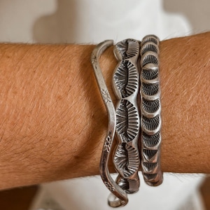 Vintage Mexican Silver Bangles - Etsy