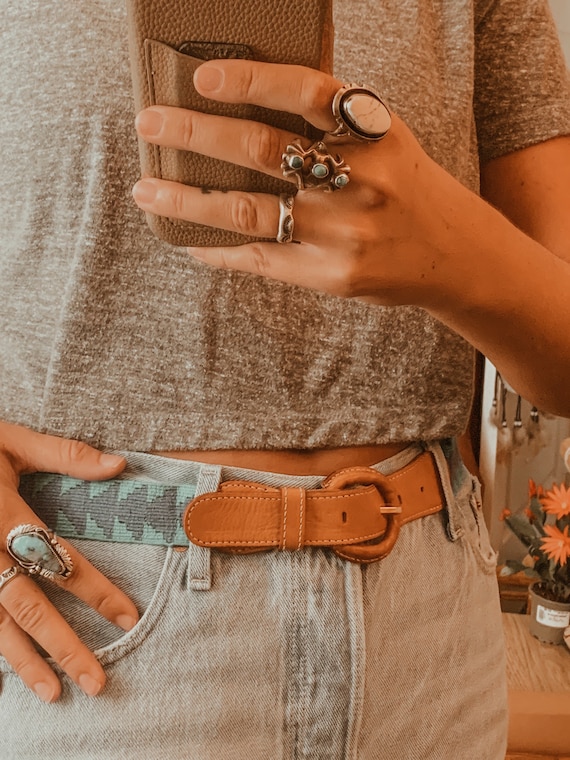 Bohemian Belt,Southwestern Belt,Hippy Style,Blue B